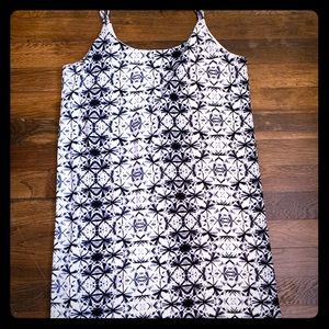 Black white size small mini dress